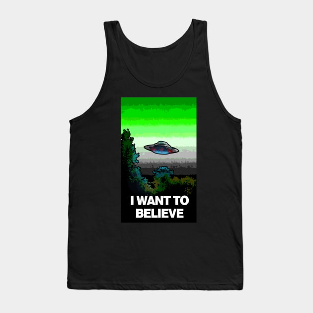 I WANT TO BELIEVE in AROMANTICS Tank Top by jonesylium